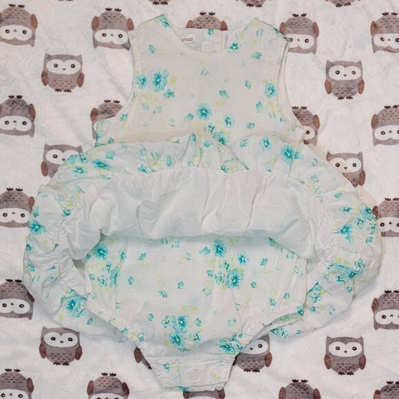 ❄️ 9m | Floral Onesie Poof Dress - Picture 2 of 5